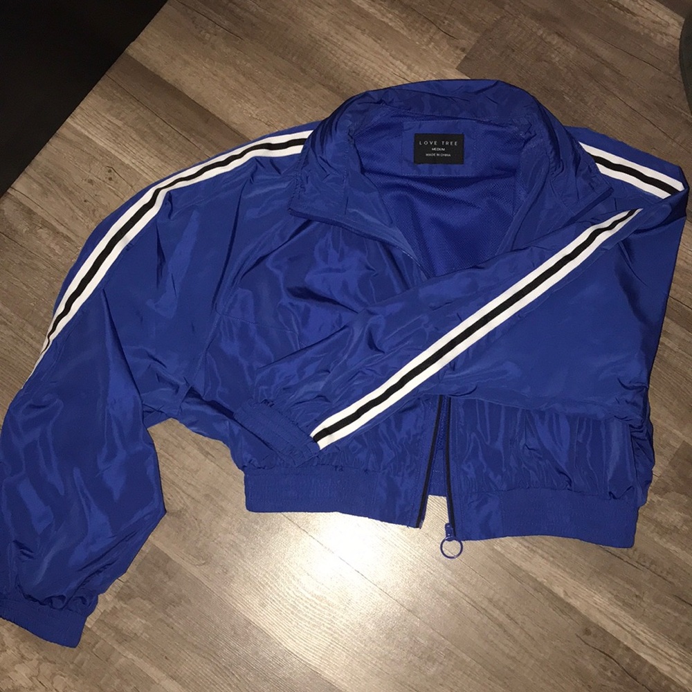 Bomber crop windbreaker